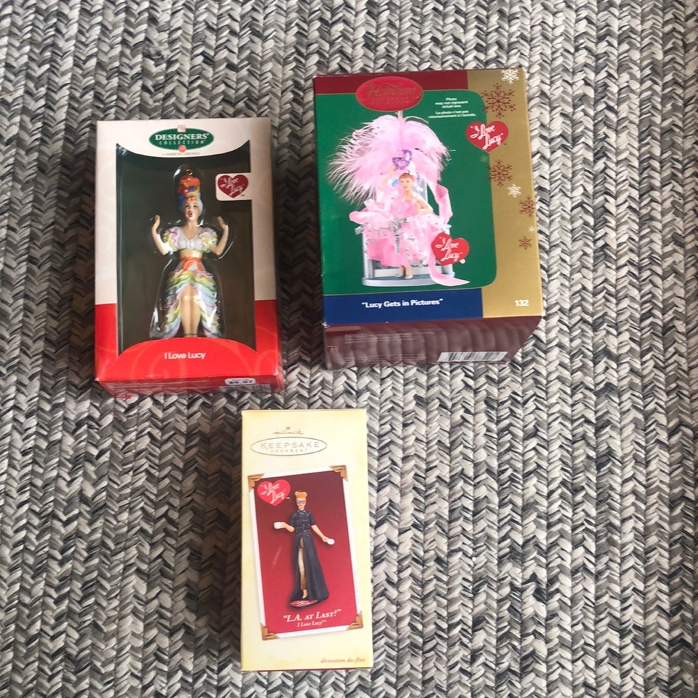 Lucille Ball ornament collection.